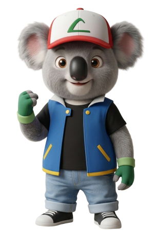 KOALA ENTRENADOR POKEMON